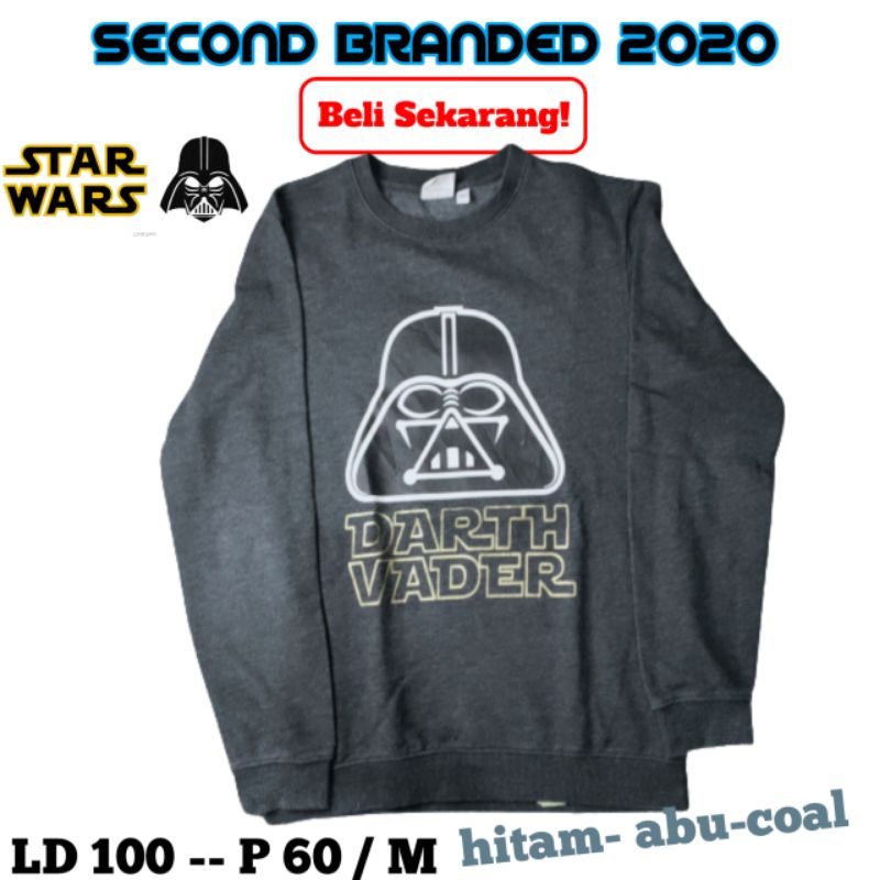 CREWNECK STARWARS | darth Vader | second branded  | lengan panjang