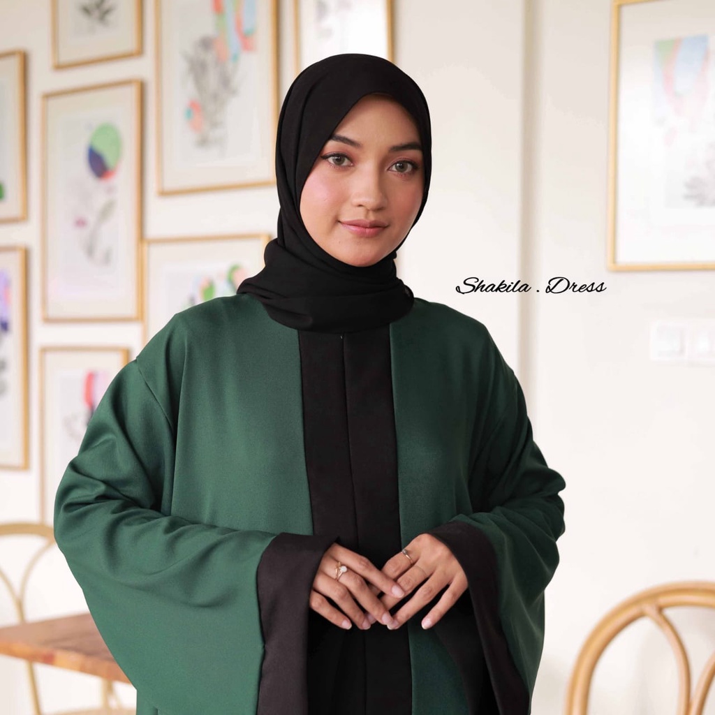 Maryam abaya | Gamis abaya hitam turqey pakaian muslimah kekinian | long dress