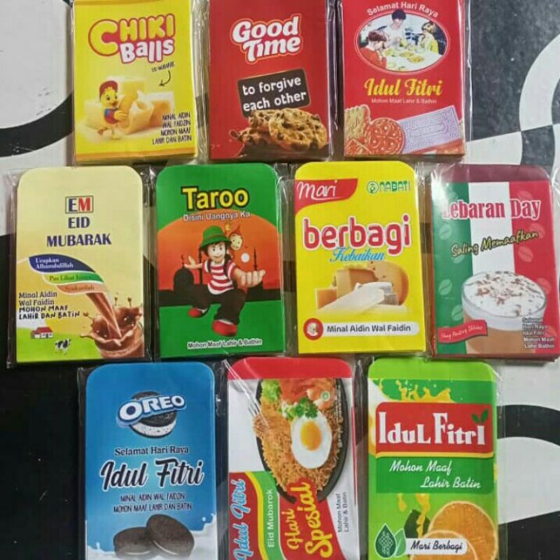 

obral murah cuci gudang isi 10 amplop lebaran snack 5,5x8 viral kekinian grosir