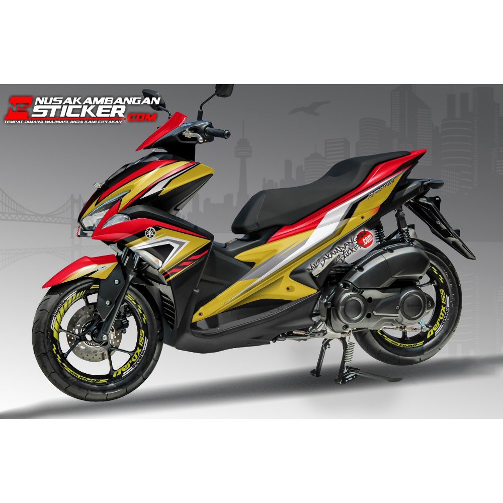 Stiker Motor Aerox 155 Grafis Keren Berkualitas