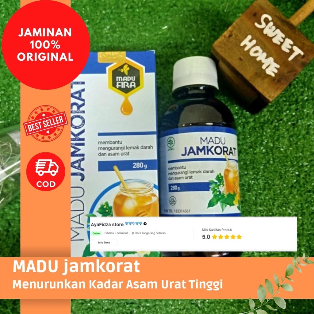 

Madu Jamkorat Madu Asam Urat, Lemak Darah & Kolesterol 100% Halal