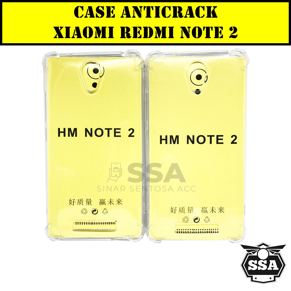 Xiaomi Redmi Note 2 Case Anti Crack / Anticrack / Anti Shock Silicone