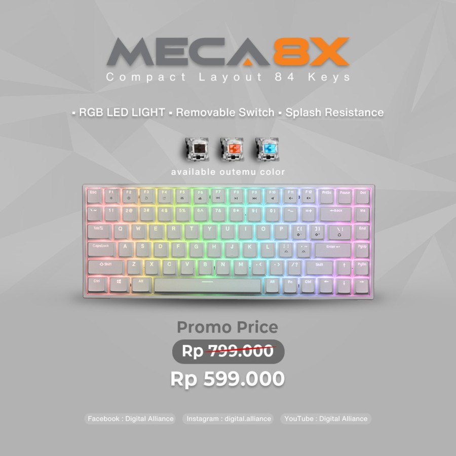 Digital alliance Keyboard Gaming Meca 8X / DA Meca 8X