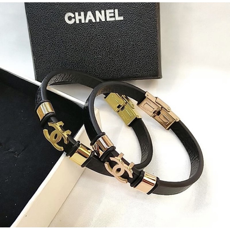 gelang kulit titanium