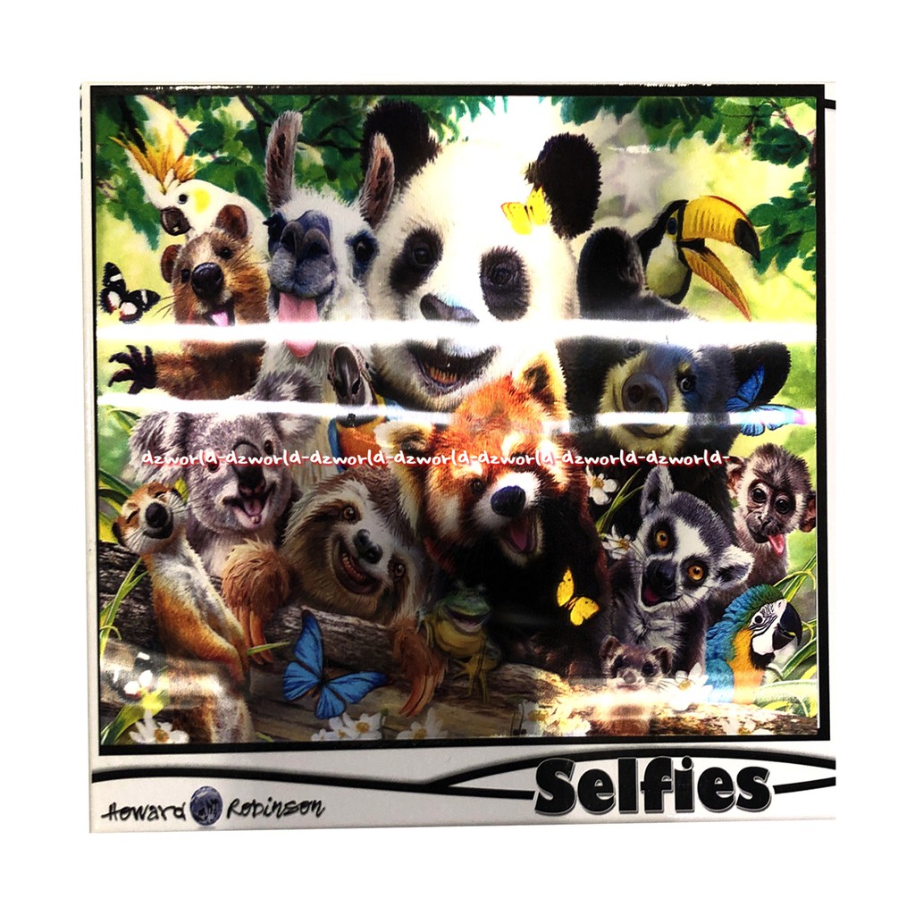 3D Kids Selfies Puzzle Backyard Pals 48Keping Susunan Pazel Hewan Panda Bush Babies