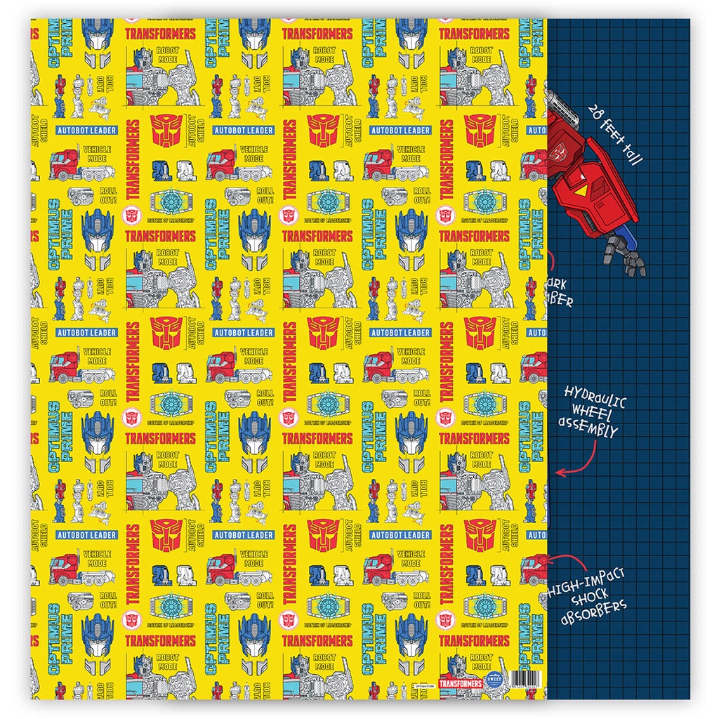 

WRAPPING PAPER - KERTAS KADO - TRANSFORMER - TF099