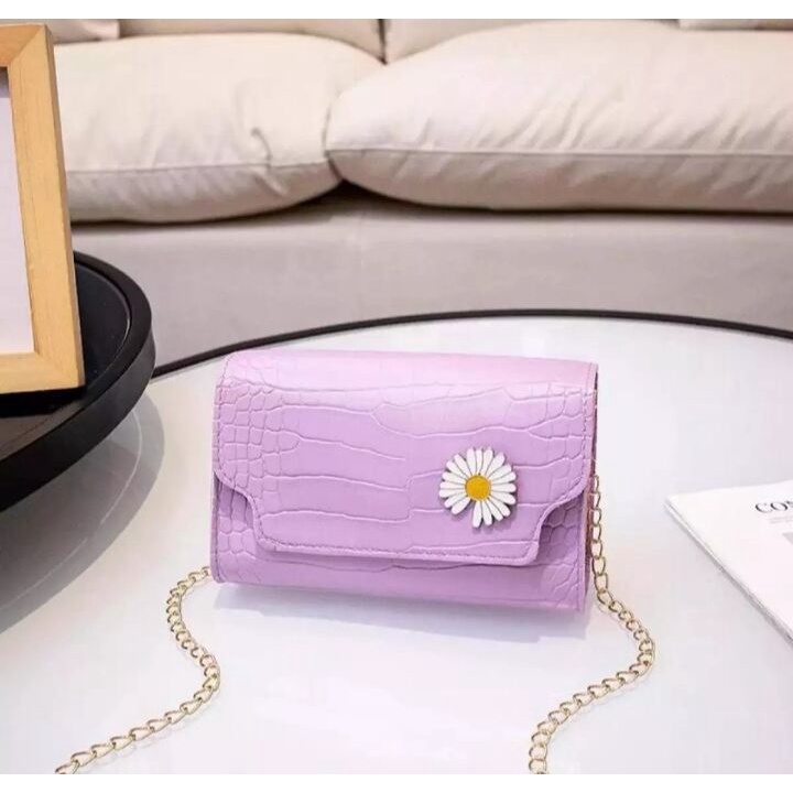 Sling Bag Flowers / Tas selempang wanita / tas daisy Flowers / tas korean