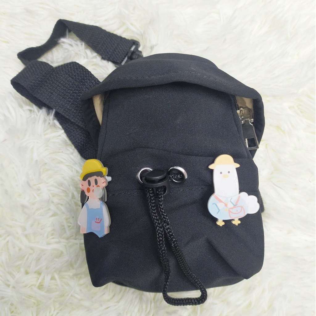 TAS SELEMPANG SLING BAG MINI TUTUP TOPI LUCU IMPOR 8574#