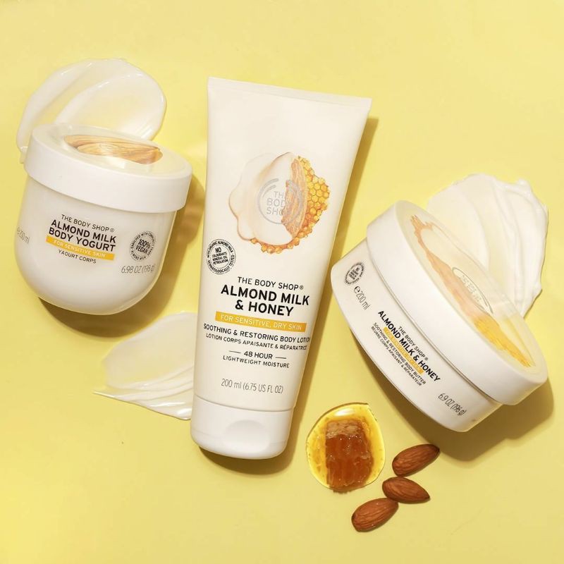 THE BODY SHOP - ALMOND MILK BODY YOGURT
