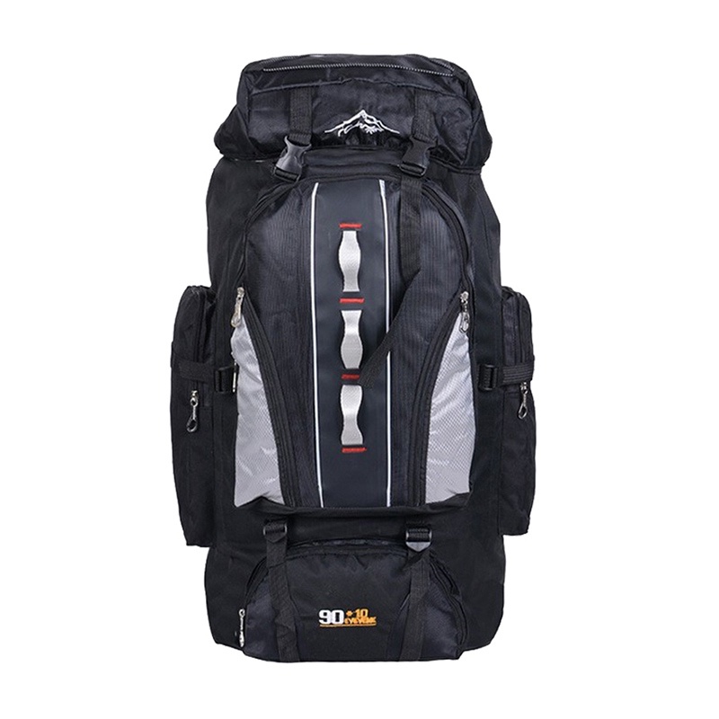 SmallLee 100L Besar Kapasitas Hiking Ransel Olahraga Luar Ruangan Ransel Pria dan Wanita Tas Travel Hiking Camping Climbing Memancing Tas Ransel Tahan Air