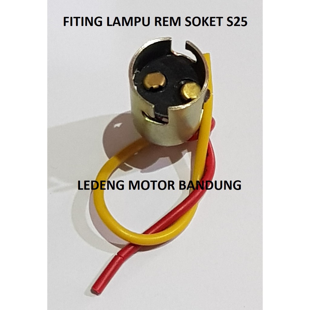 Fiting Lampu Rem S25 Motor Mobil Switch Doubel Saklar Soket Stop Lamp