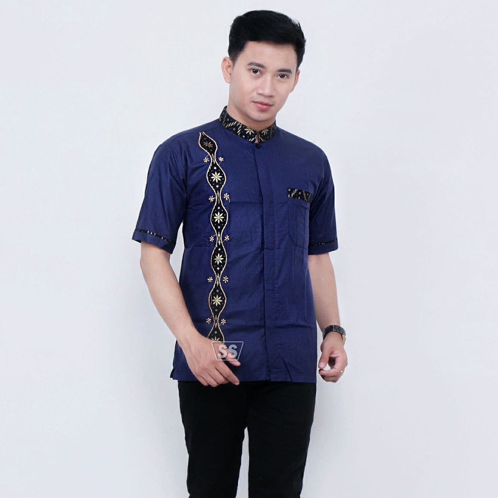 BATIK KALONGAN BATIK KOMBINASI LENGAN PENDEK MOTIF TERBARU HIGH QUALITY