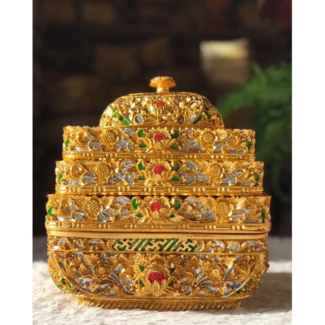 BOKOR FIBER SUSUN 3 SIZE 28CM GOLD ELIT