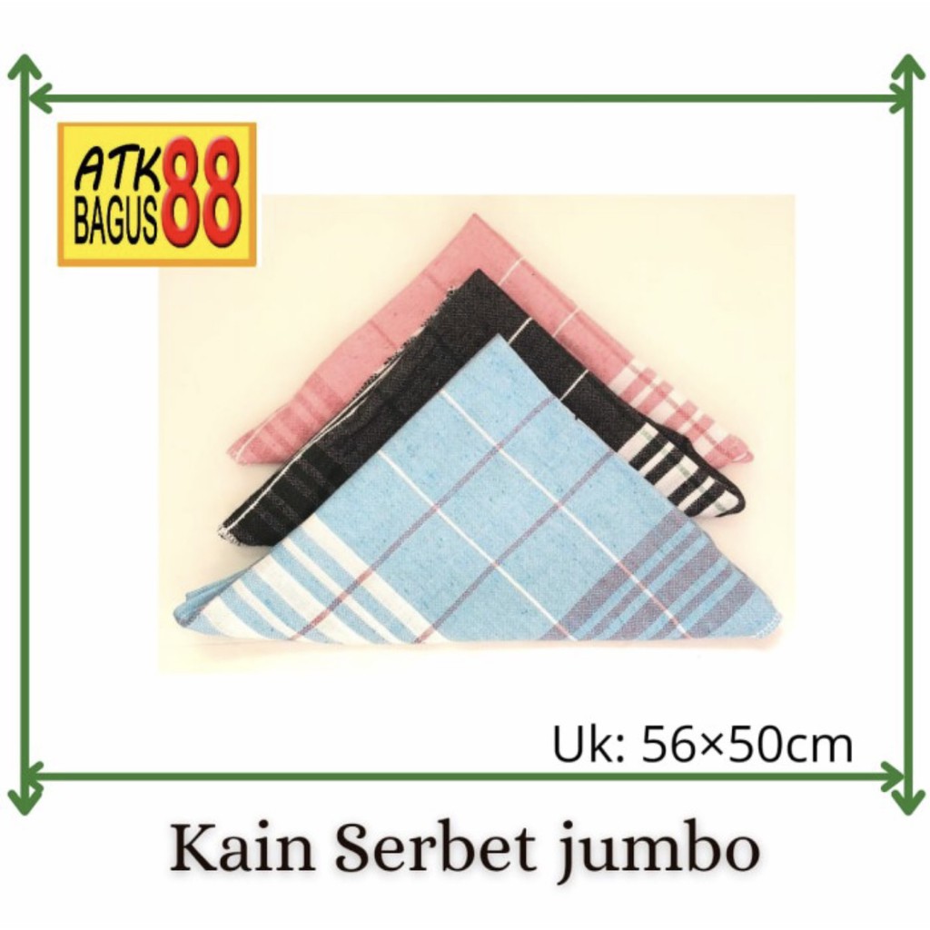 KAIN SERBET JUMBO / LAP KAIN PIRING / LAP SERBET Berkwalitas