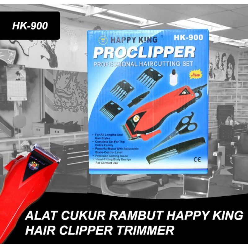 Proclipper Alat Cukuran Mesin Cukur Rambut Elektrik Happy King HK-900⭐ TOKO10⭐