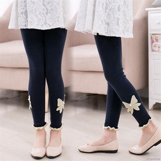  Celana  Legging  Panjang Bahan Lace Tipis Motif  Kupu Kupu 