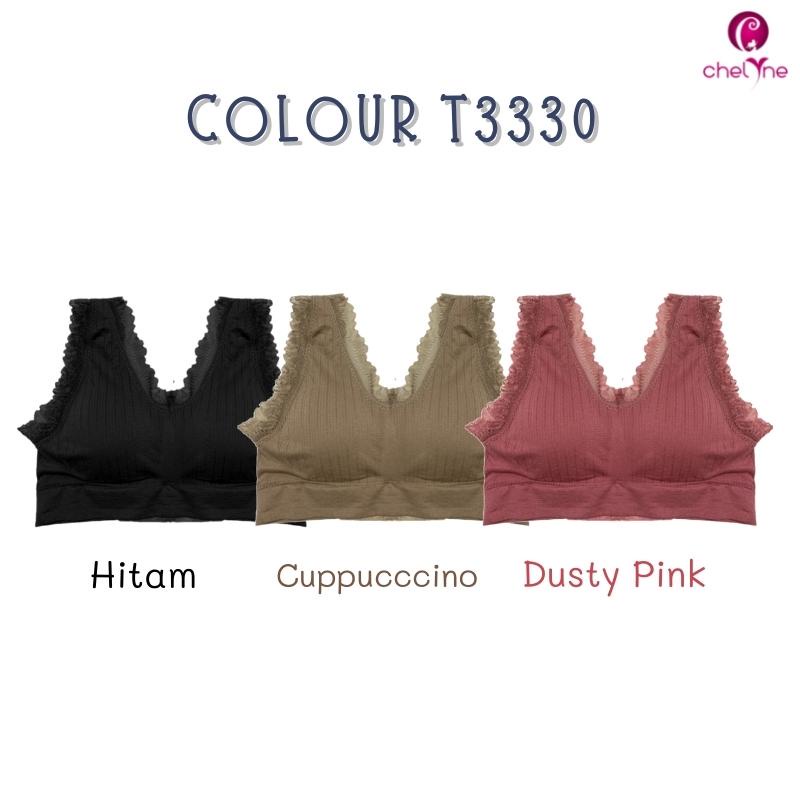 Chelyne BH Sport Miniset- W180 Polos / T3330 Renda Basic Sport Bra Seamless Rajut Premium Kait Belakang