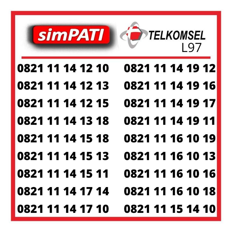 Nomor Cantik Perdana Simpati 4g
