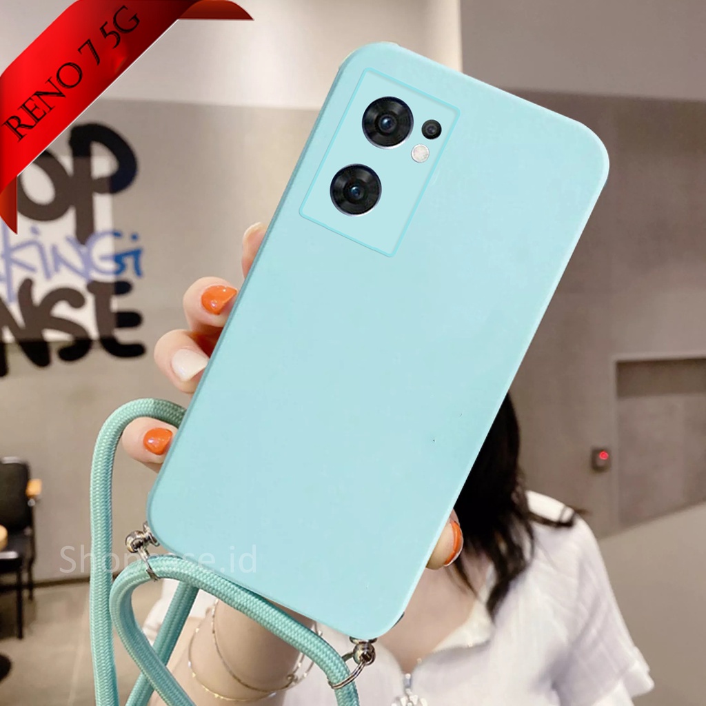 Softcase Tali For Reno 7 5G Reno 7 4G Reno 7z | Case Camera Protech | Case Macaron  Reno 7 5G Reno 7