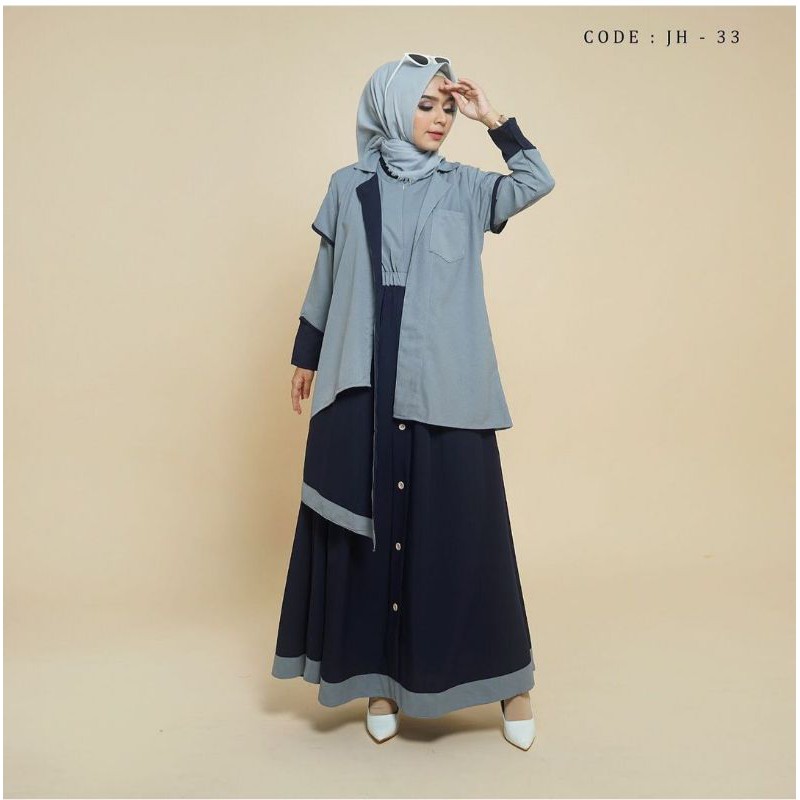 Gamis Terbaru hi Fashion kode JH 33