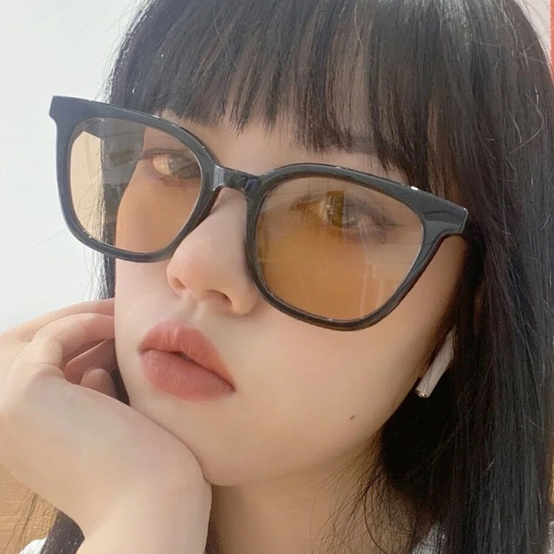 (YUZHU) COD Kacamata Cat Eye Warna Retro Fashion Korea untuk Wanita