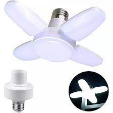*COD* lampu 4 Baling mini fan blade led light bulb E27 - Lampu 4 baling