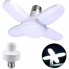 (COD) Lampu 4 Baling 28 watt mini fan blade led light bulb E27 // Lampu 4 baling