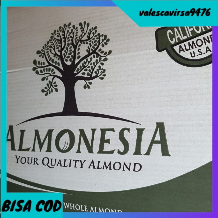 

⭐BISA COD⭐ kacang almond mentah 500gr / almonesia