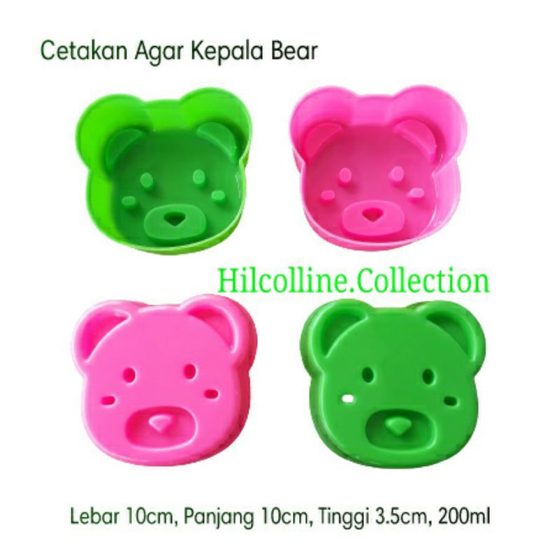 @3pcs Cetakan Nasi | Cetakan Agar Agar Bear