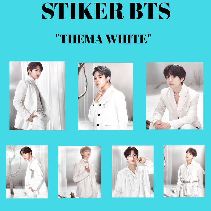 

(ARMY) STIKER BTS THEMA WHITE