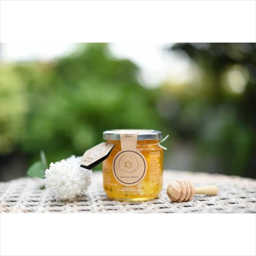 Raw honey & honeycomb in jar 250gr ( sarang madu )