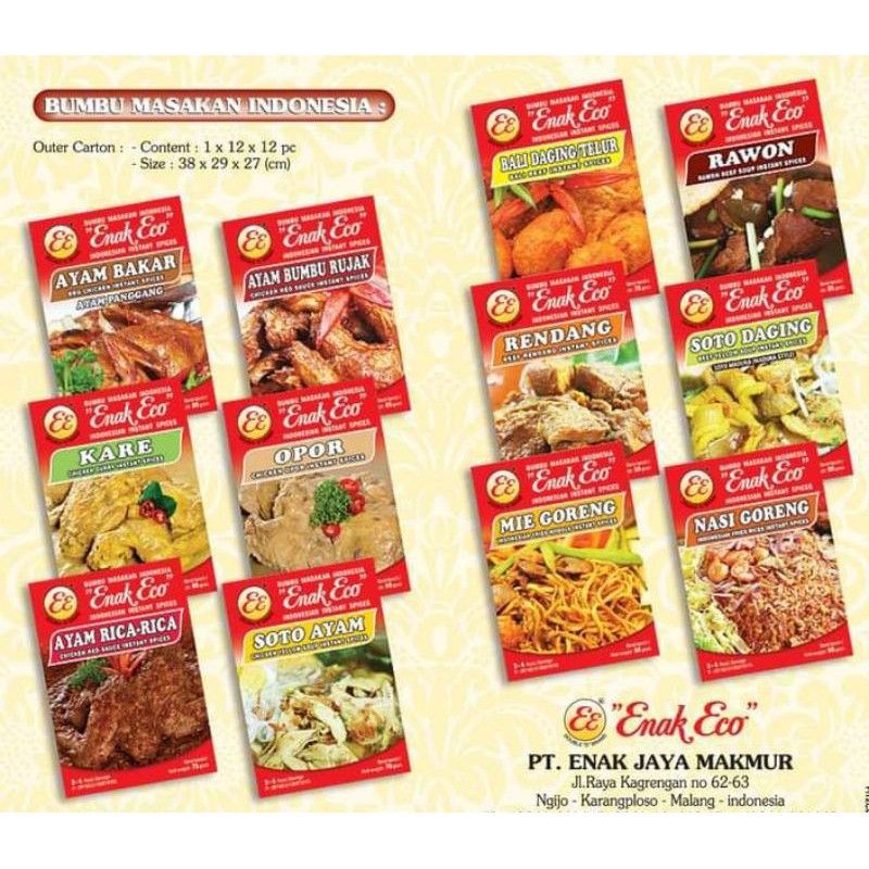 

BUMBU MASAK ENAK ECO ALL VARIAN 60gr