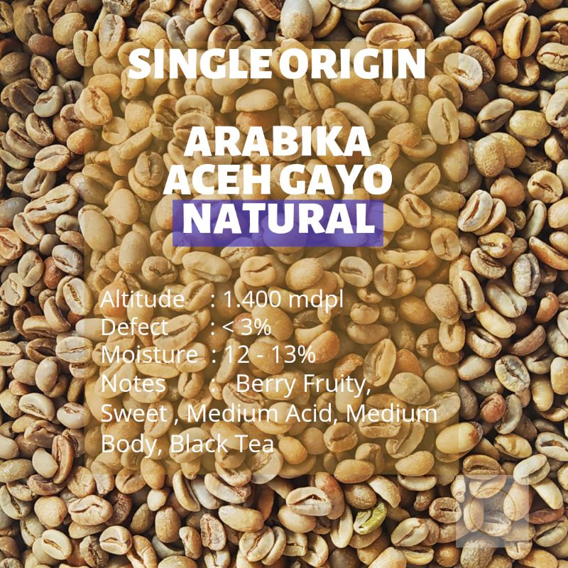 

[GB] GREENBEAN BIJI MENTAH ARABIKA ASLI ACEH GAYO NATURAL