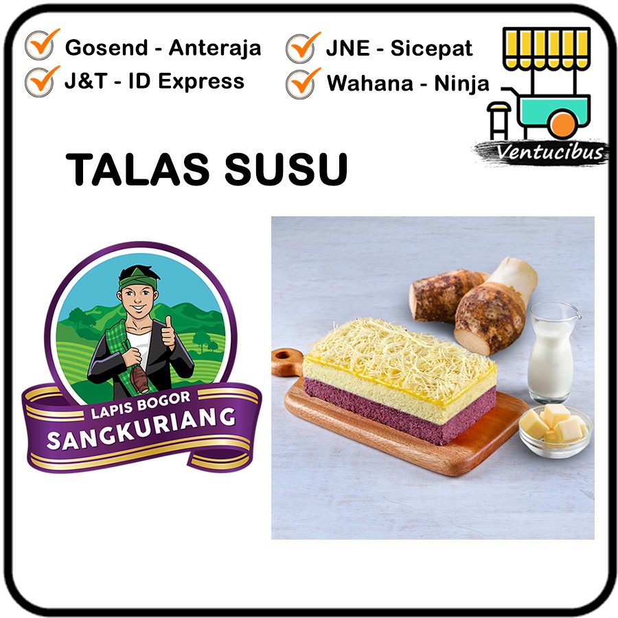 Bolu Lapis SANGKURIANG Khas Bogor Rasa Talas Susu