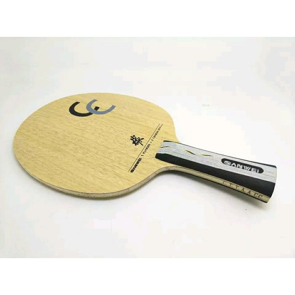 Sanwei CC Crystal Carbon bet bat blade pingpong tenis meja  l Aksesoris Olahraga