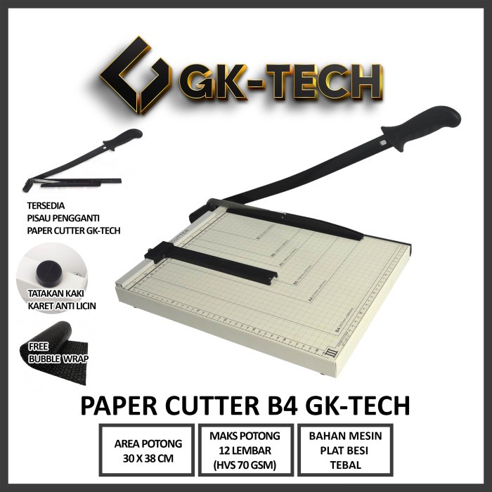 

CODE760 Paper Cutter F4 / B4 ( Alat Potong Kertas ) Pemotong Kertas