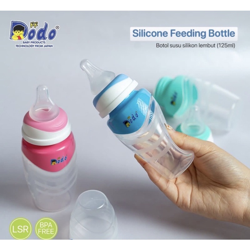 Dodo Silicone Feeding Botol 125ML-Botol Bayi - DOT BUAH