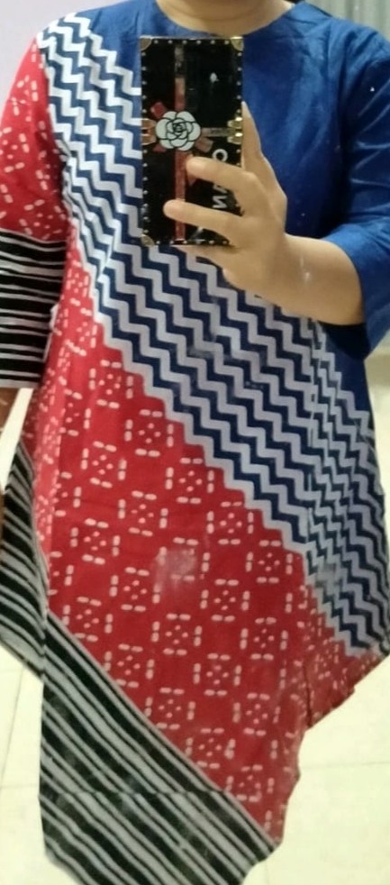 Batik Tunik Shibori Jumputan Terbaru Size S-3l / Hrb026 Yelbor