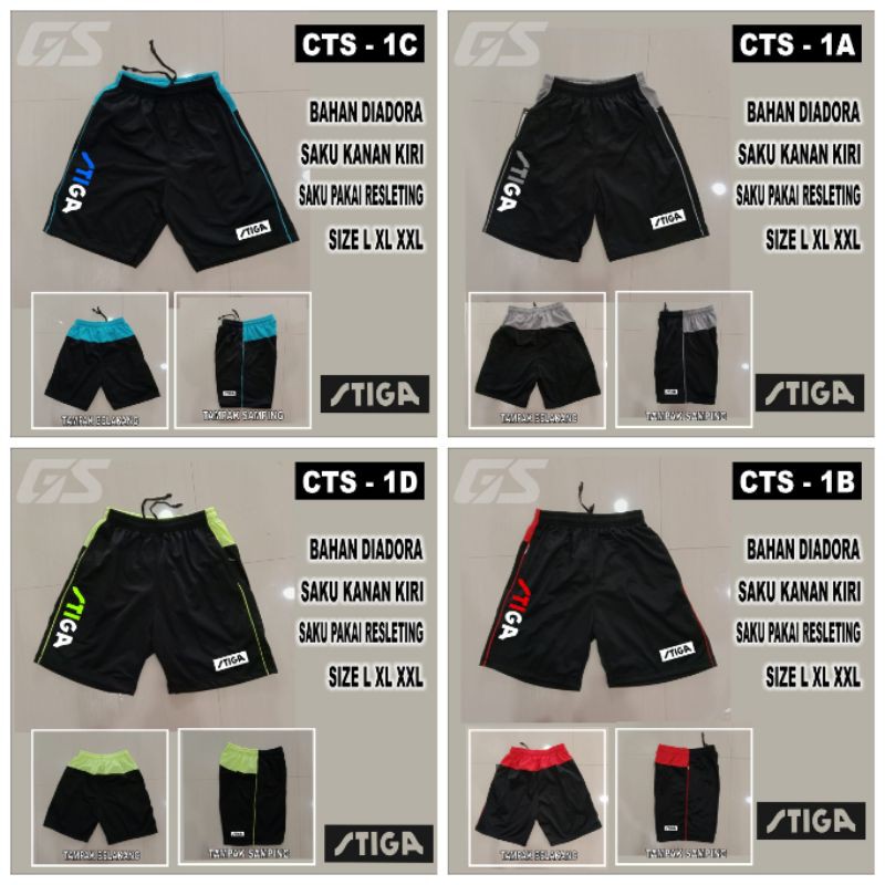 Celana pendek ST IGA premium tenis meja pingpong