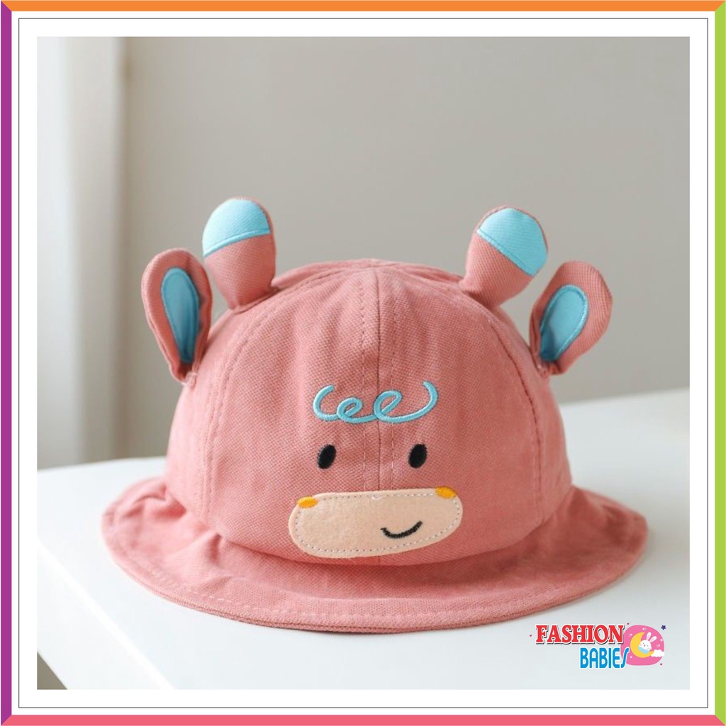 BUCKET HAT 3D IMPORT | TOPI BUNDAR IMPORT / TOPI PANTAI ANAK USIA 1-4 TAHUN UNISEX ya