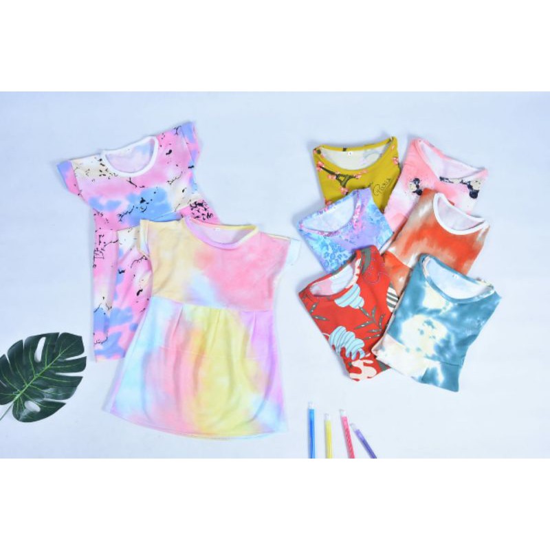 Dress Anak Murah Dress Babyterry Anak 6 bulan - 3 tahun Daster Anak Lucu Baju Bayi