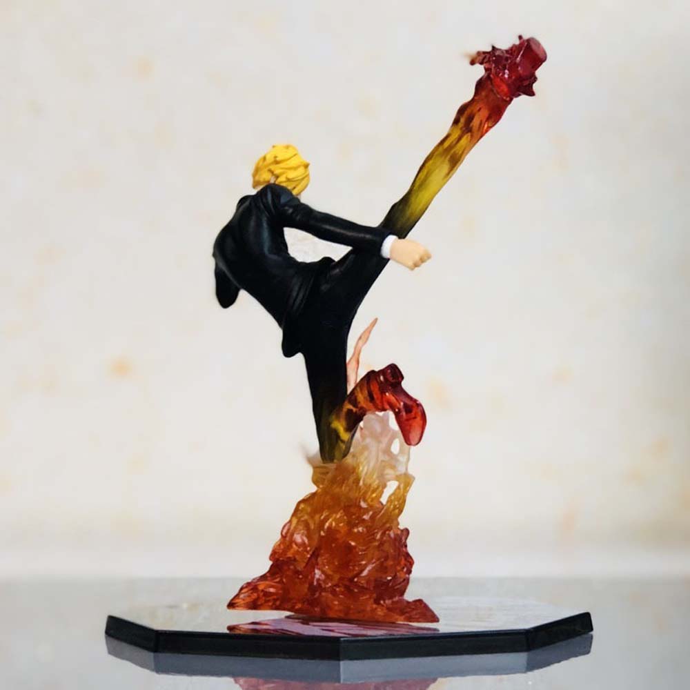 Lanfy Mainan Action Figure Anime Monkey D Luffy Sanji Bahan Pvc Untuk Dekorasi Meja