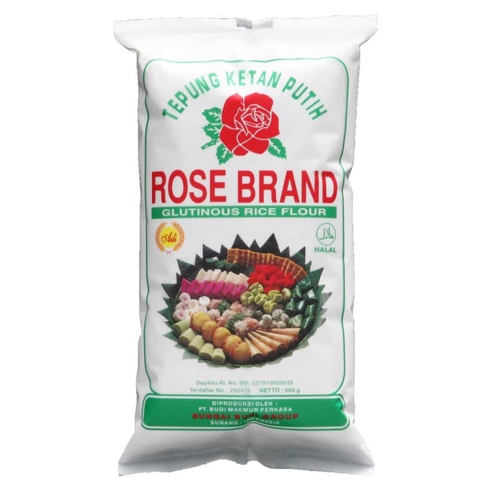 

Ketan-Beras-Tepung- Rose Brand Tepung Ketan - 500 Gram -Tepung-Beras-Ketan.
