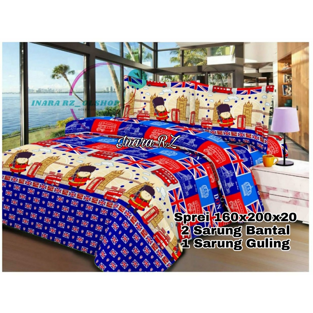 Sprei Amerika, Sprei homemade Amerika 120x200, Sprei London, Sprei Murah 180x200, Sprei Negara