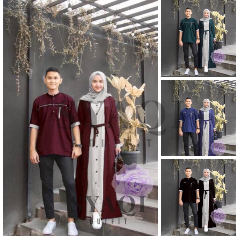 sinha Baju Couple Pasangan Milenial Lebaran 2022, Model Baju Capel Pasangan Kekinian untuk Kondangan