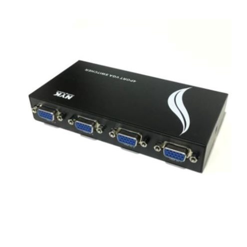 Vga switcher nyk 4 port wide screen hd 1440p manual - Selected switch vga 15 pin 4 input 1 output 4x1