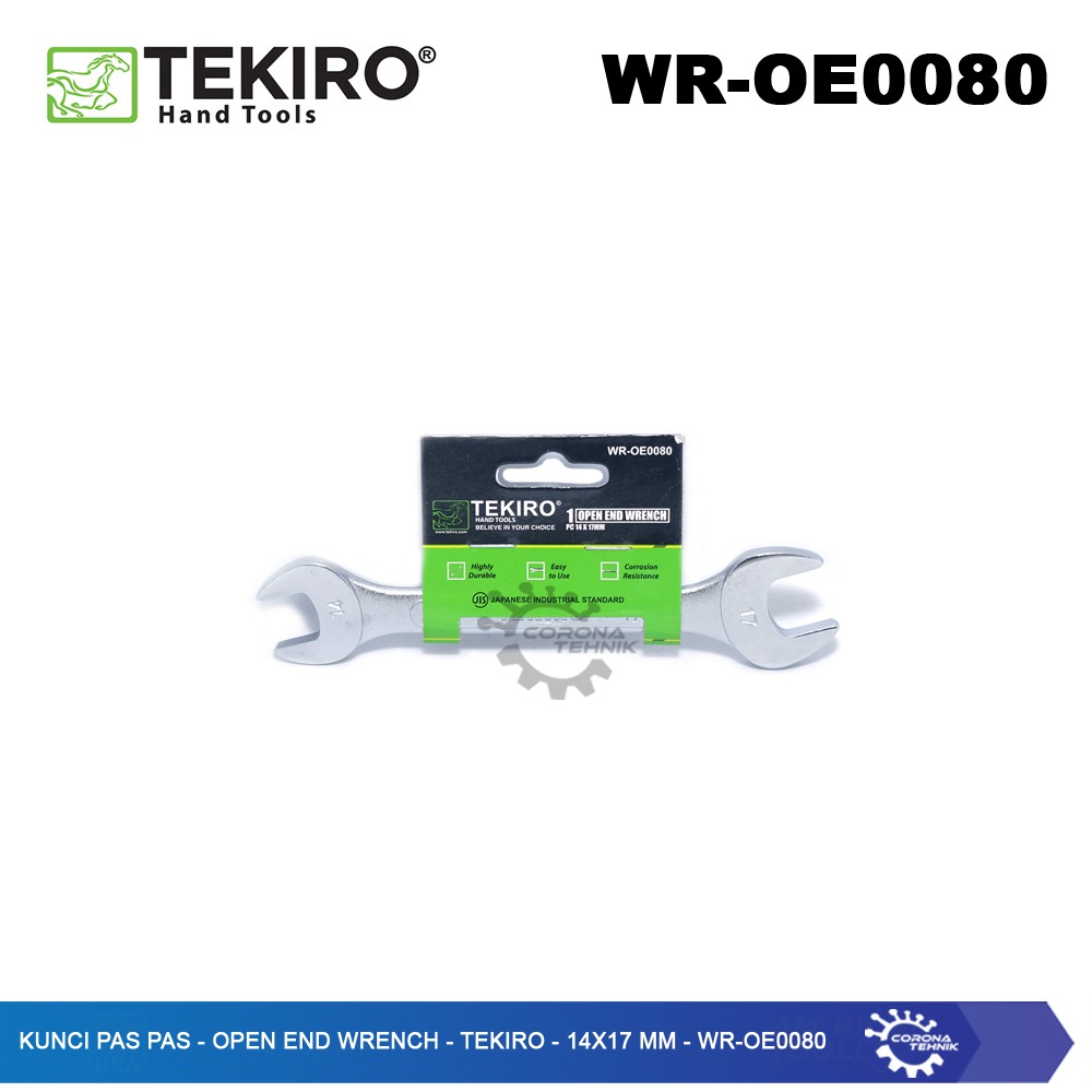 WR-OE0080  - Kunci Pas Pas - Open End Wrench - Tekiro - 14x17 mm