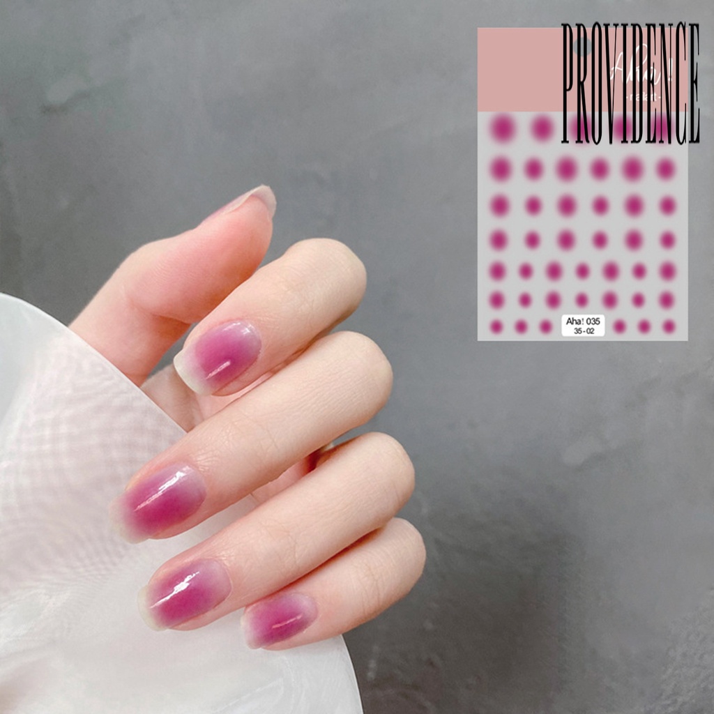 Stiker Perekat Kuku Warna Cerah Tidak Pudar Untuk Dekorasi Nail Art