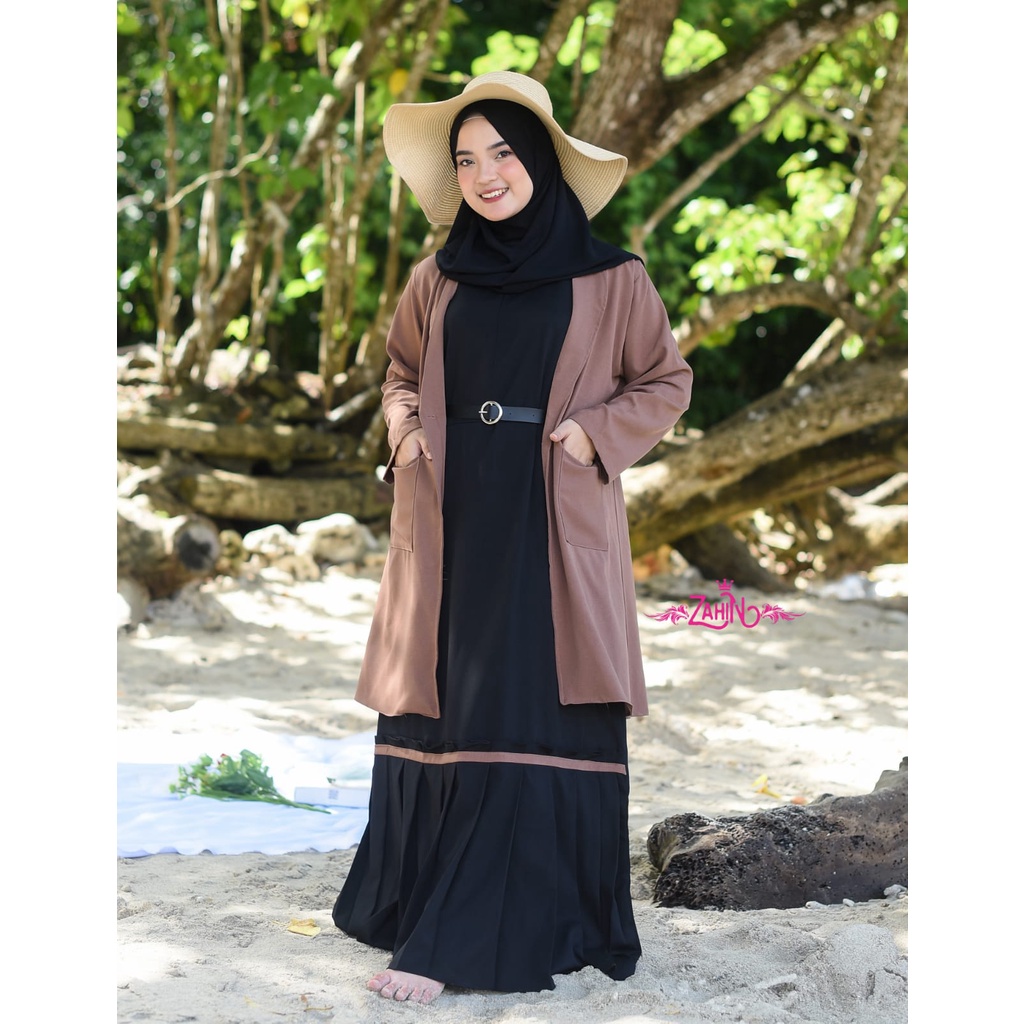 Gamis set outer Rania Erina DHANISA ORI zahin itycrepe mix shakila salur tribal lucu casual DIY estetik korean style