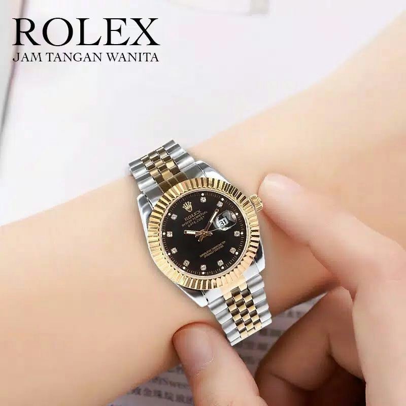 Jam Tangan Wanita Rolex Oyter Repetual Halus, Jam Tangan Wanita Anti Air, Jam tangan cewek,